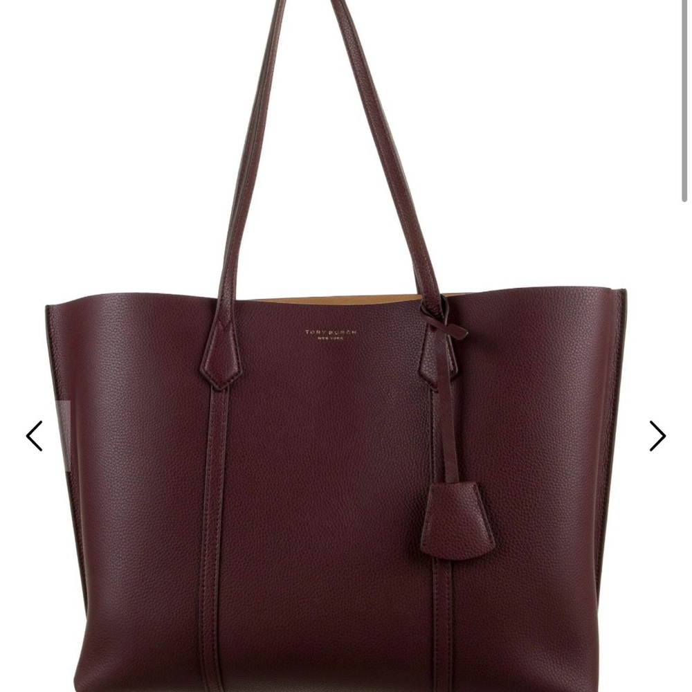 Tory Burch Burgundy Tote Bag